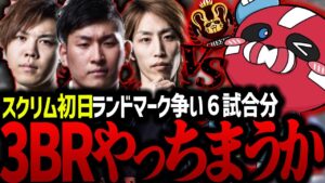 【CRカップ】スクリム初日から3BRとランドマーク争いするCHEEKY【CHEEKY切り抜き】