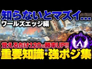 【見るだけで勝率UP!】前代未聞のマップ変更...?ワールズエッジでランクを盛るための強ポジ・知識集【APEX エーペックスレジェンズ】