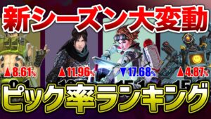 【APEX LEGENDS】シーズン16 ピック率ランキング!!【エーペックスレジェンズ】